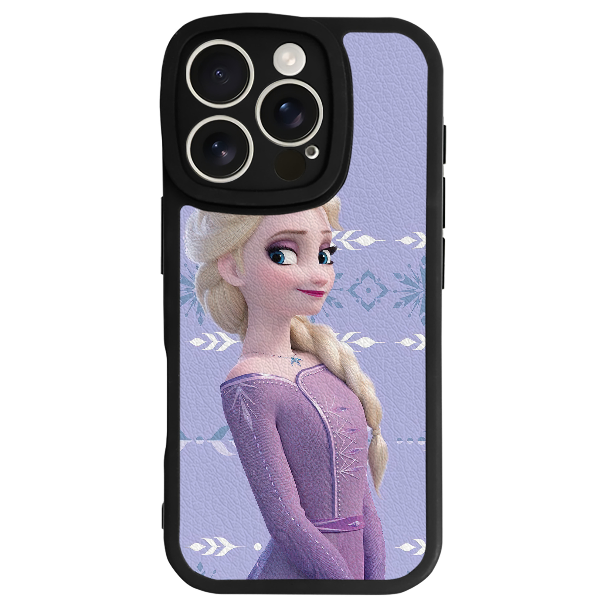 （画像用） アナと雪の女王 アンナ エルサ Frozen Anna Elsa 【iPhone 16シリーズ対応】シリコンスマホケース（レザー調） 材質：シリコン